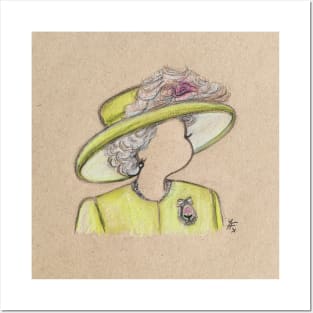 Queen Elizabeth II Sketch Posters and Art